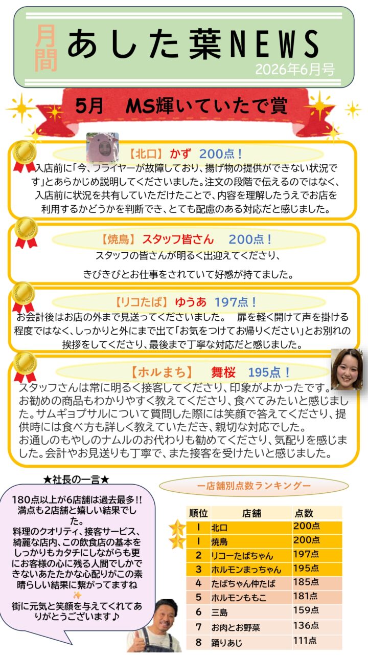 社内報を更新しました★