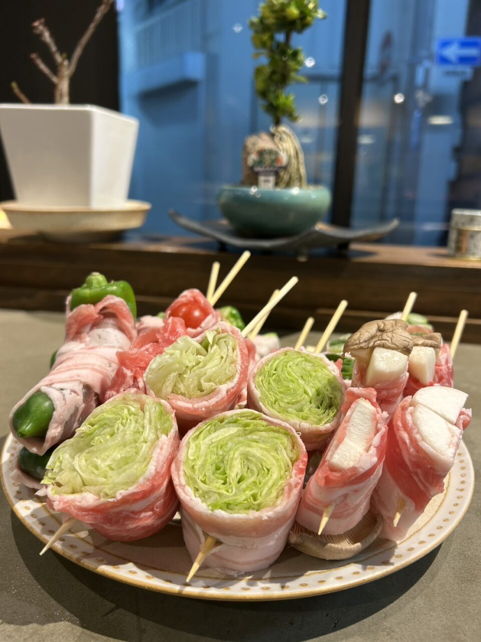 産直野菜の肉巻き